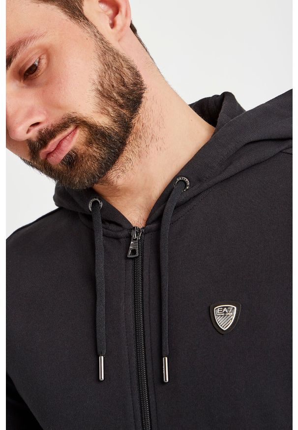 EA7 Emporio Armani - Bluza EA7 EMPORIO ARMANI. Typ kołnierza: kaptur. Wzór: aplikacja