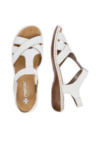 Rieker Sandały CEO-65919-80 Biały. Kolor: biały. Materiał: skóra #4