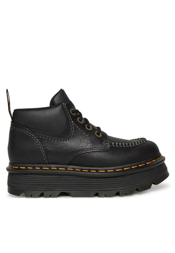 Dr. Martens Trapery Zebzag 4 Eye Boots DM41119001 Czarny. Kolor: czarny. Materiał: skóra