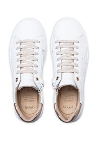 Geox - Sneakersy dziecięce białe GEOX J Nettuno Girl. Kolor: biały. Materiał: materiał. Sport: bieganie #6