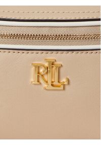 Lauren Ralph Lauren - LAUREN RALPH LAUREN Torebka 431974467002 Beżowy. Kolor: beżowy. Materiał: skórzane #6