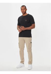 Aeronautica Militare T-Shirt AM1UTI001 Czarny Regular Fit. Kolor: czarny. Materiał: bawełna #3