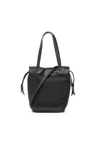 Calvin Klein Torebka Re-Lock Drawstring Bag Perf K60K610635 Czarny. Kolor: czarny. Materiał: skórzane
