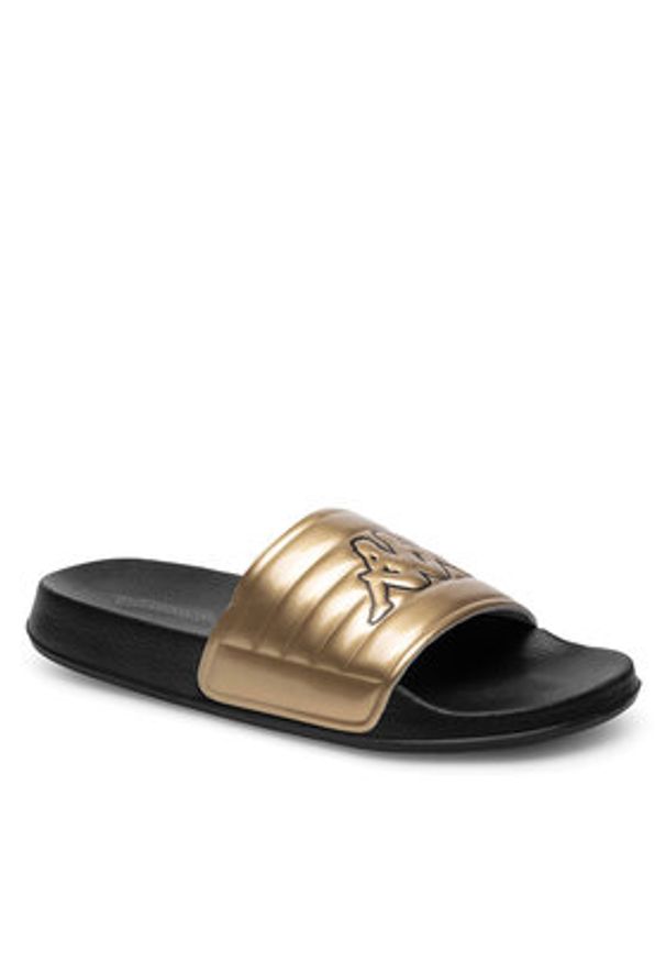 Kappa Klapki SS24-W1 Złoty. Kolor: złoty. Materiał: materiał