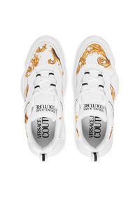 Versace Jeans Couture Sneakersy 80VA3SU7 ZSE19 G03 Biały. Kolor: biały. Materiał: skóra #5