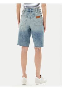 Wrangler Szorty jeansowe Jort 112362710 Niebieski Relaxed Fit. Kolor: niebieski. Materiał: bawełna #4