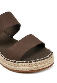 Calvin Klein Jeans Espadryle Sporty Rope Mg Lth Webbing YW0YW01704 Brązowy. Kolor: brązowy. Materiał: materiał. Styl: sportowy