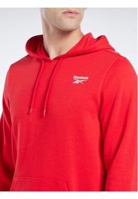 Reebok Bluza Identity Logo HA9276 Czerwony Regular Fit. Kolor: czerwony. Materiał: bawełna