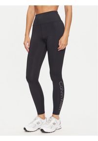 Calvin Klein Performance Legginsy 00GWF4L636 Czarny Slim Fit. Kolor: czarny. Materiał: syntetyk