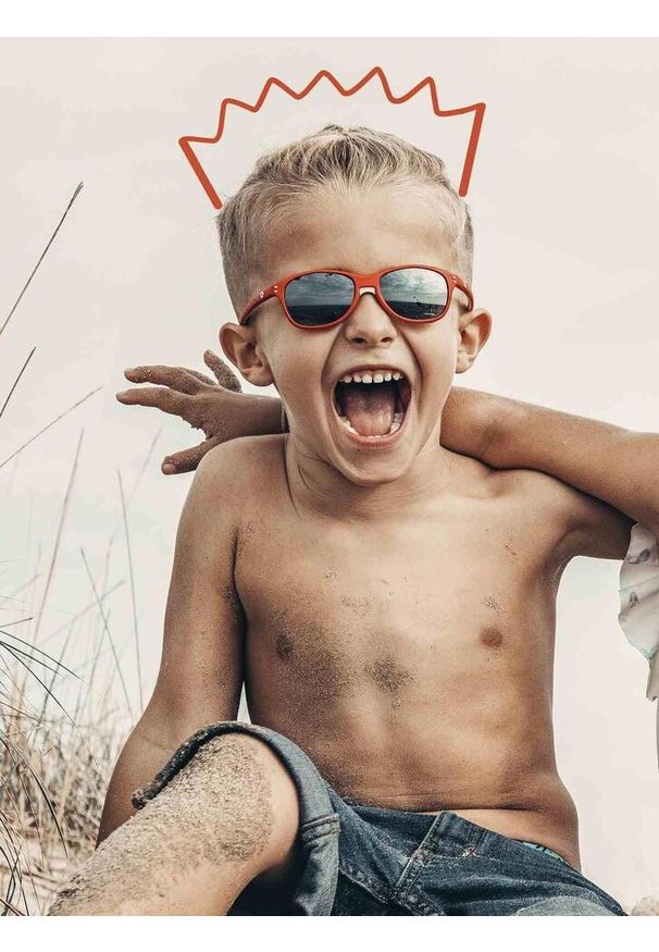 JULBO - Okulary przeciesłoneczne dla dzieci Julbo Boomerang Spectron kat. 3 2-4. Kolor: czerwony
