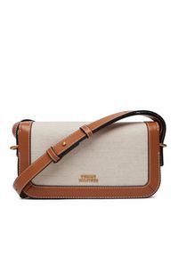 TOMMY HILFIGER - Tommy Hilfiger Torebka Th Script Flap Crossover Canvas AW0AW18737 Kremowy. Kolor: kremowy #2