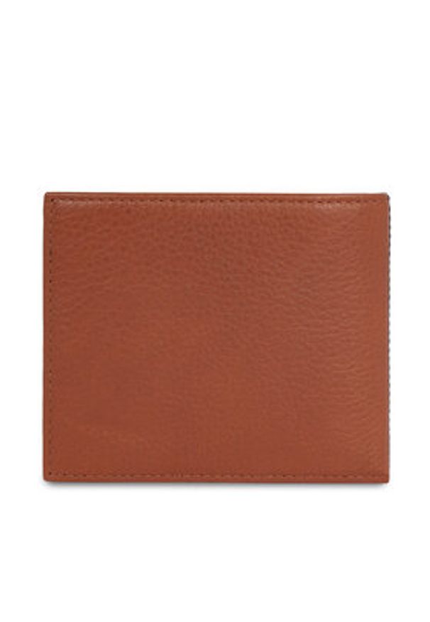 TOMMY HILFIGER - Tommy Hilfiger Duży Portfel Męski Th Prem Leather Flap & Coin AM0AM12189 Brązowy. Kolor: brązowy. Materiał: skóra