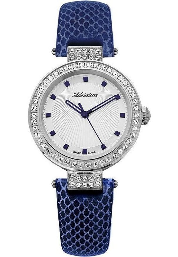 Zegarek Adriatica Zegarek damski Adriatica A3692.52B3QZ niebieski. Kolor: niebieski