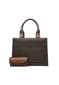 DKNY Torebka Jeanne Tote R31AJX14 Brązowy. Kolor: brązowy. Materiał: skórzane #1