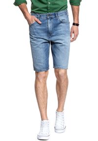 Wrangler - KRÓTKIE SPODENKI WRANGLER DENIM SHORT SLEDGEHAMMER W14CGW15X 112126591. Materiał: denim. Długość: krótkie #6