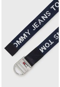 Tommy Jeans Pasek damski kolor granatowy. Kolor: niebieski. Materiał: poliester