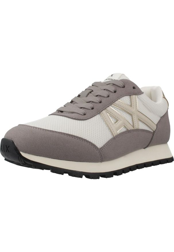 Armani Exchange - Kapcie ARMANI EXCHANGE XW002150 AF1938 Szary. Kolor: szary. Materiał: syntetyk, tkanina. Styl: sportowy