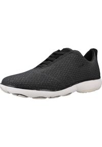 Geox - Buty GEOX D NEBULA Czarny. Kolor: czarny. Materiał: tkanina, skóra