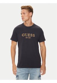 Guess T-Shirt M4YI17 I3Z14 Granatowy Regular Fit. Kolor: niebieski. Materiał: bawełna #1