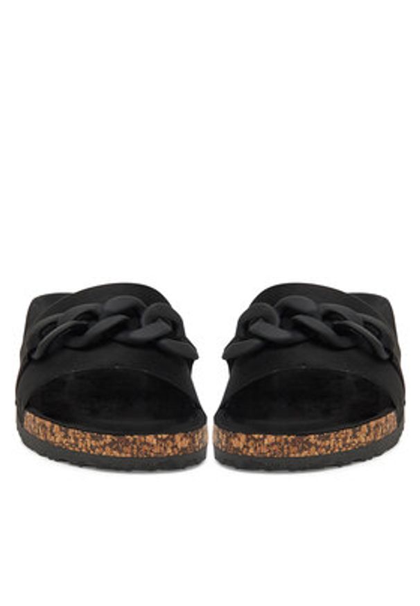 DeeZee Klapki WSLS19-20 Czarny. Kolor: czarny. Materiał: materiał