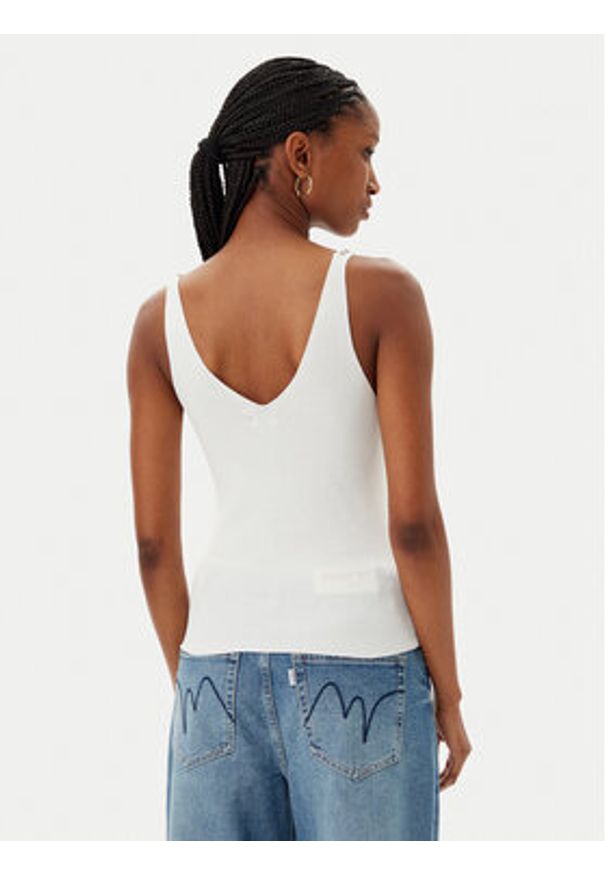 MET Top M10 288MG Biały Regular Fit. Kolor: biały. Materiał: wiskoza