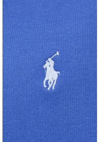 Polo Ralph Lauren bluza męska z kapturem gładka. Okazja: na co dzień. Typ kołnierza: polo, kaptur. Kolor: niebieski. Materiał: dzianina, materiał, włókno. Wzór: gładki. Styl: casual