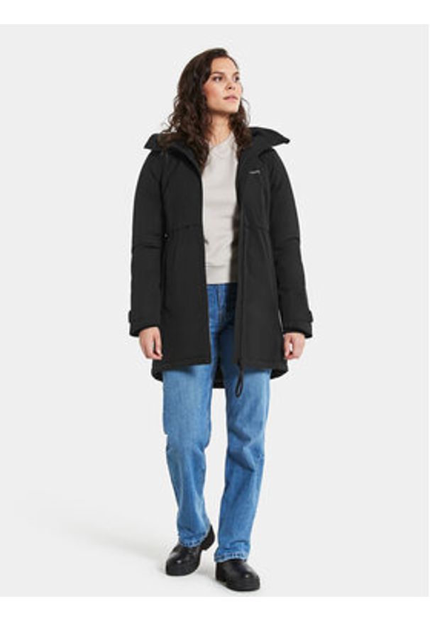 Didriksons Parka Helle 504301 Czarny Regular Fit. Kolor: czarny. Materiał: syntetyk