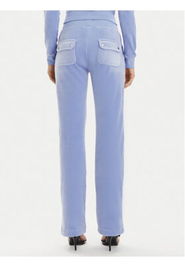Juicy Couture Spodnie dresowe Del Ray JCAP180 Niebieski Regular Fit. Kolor: niebieski. Materiał: syntetyk