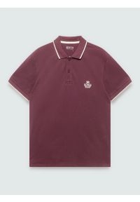 Big-Star - koszulka męska polo bordowa seller 604. Typ kołnierza: polo. Kolor: czerwony. Materiał: bawełna, sztruks, jeans, dzianina. Wzór: haft. Sezon: jesień. Styl: sportowy, elegancki, klasyczny #6