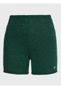 Reebok Szorty sportowe Classics Cozy HH7357 Zielony Slim Fit. Kolor: zielony. Materiał: syntetyk