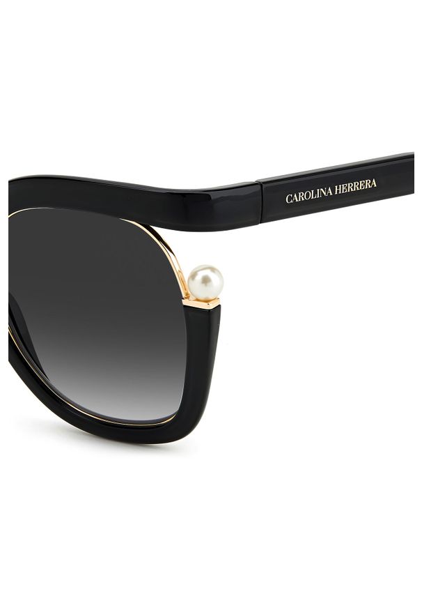 Carolina Herrera - Okulary CH0003/S CAROLINA HERRERA. Kształt: okrągłe. Wzór: aplikacja