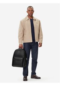 TOMMY HILFIGER - Tommy Hilfiger Plecak Th Business Leather Backpack AM0AM13641 Czarny. Kolor: czarny. Materiał: skóra