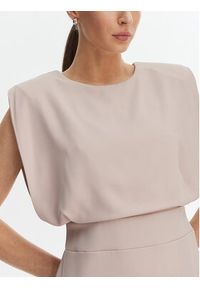 Rinascimento Sukienka koktajlowa CFC0127570003 Beżowy Slim Fit. Kolor: beżowy. Materiał: syntetyk. Styl: wizytowy #4