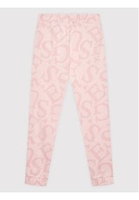 Guess Spodnie dresowe J2YQ12 KB8K3 Różowy Relaxed Fit. Kolor: różowy. Materiał: bawełna #3