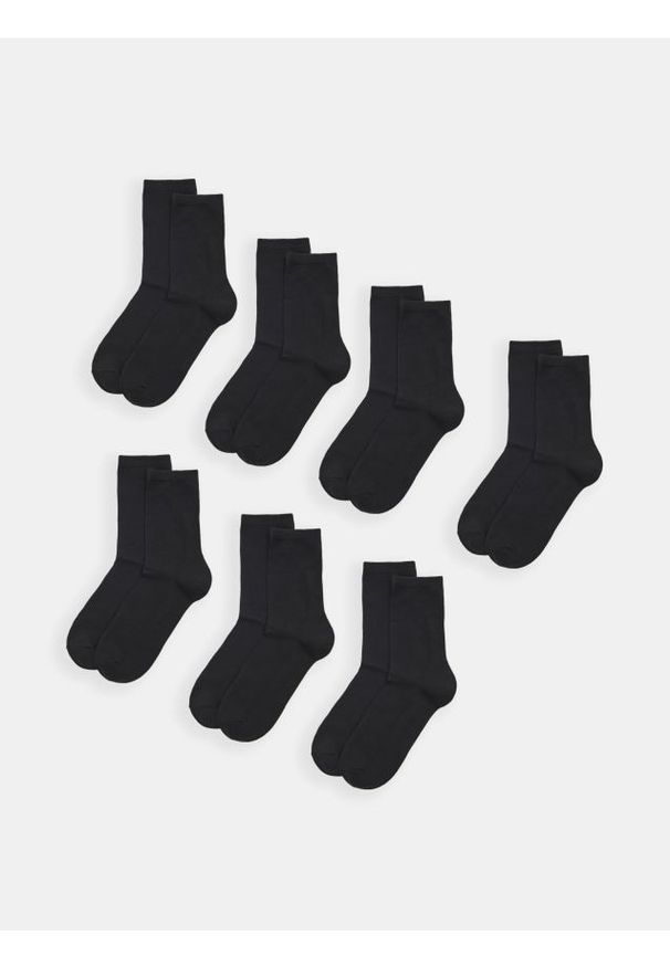 Sinsay - Skarpetki 7 pack - czarny. Kolor: czarny
