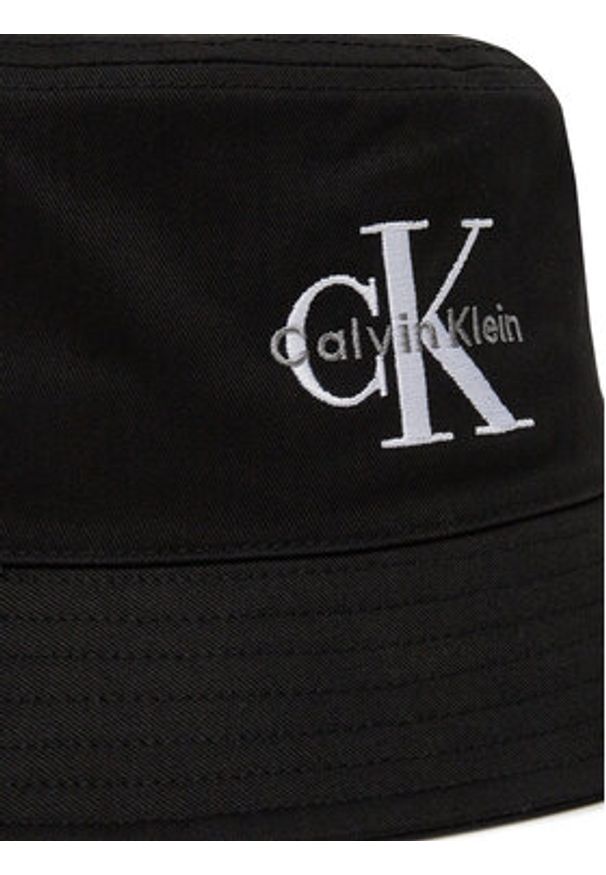 Calvin Klein Jeans Kapelusz Monologo LV04K5017G Czarny. Kolor: czarny. Materiał: materiał, bawełna