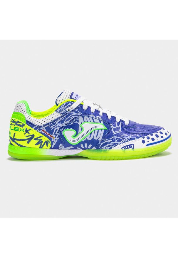 Buty piłkarskie halowe męskie Joma Top Flex 2564 Indoor Pito niebieskie. Kolor: niebieski. Sport: piłka nożna