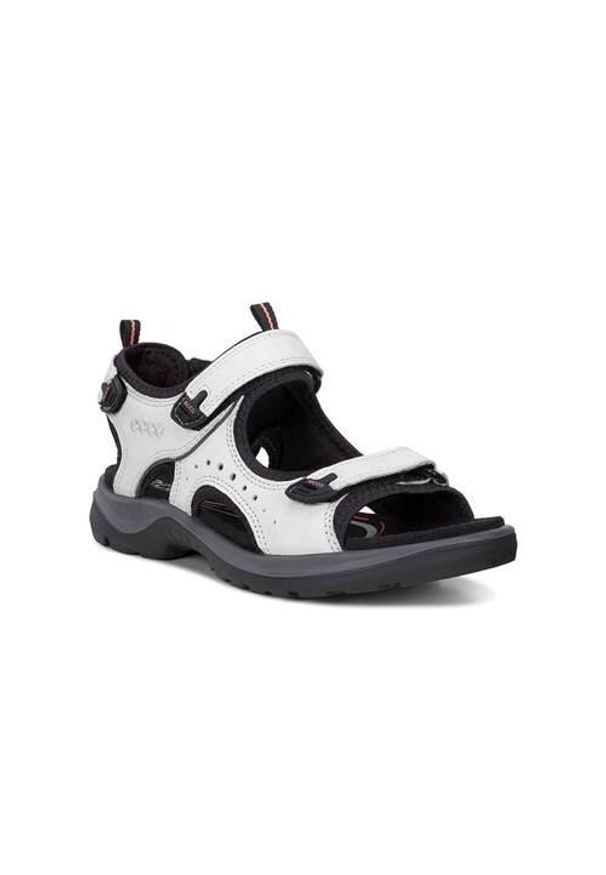 ecco - Buty do chodzenia damskie Ecco Offroad. Zapięcie: rzepy. Kolor: szary. Materiał: skóra