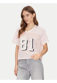 Guess Jeans T-Shirt W5GI59 KCTE2 Beżowy Regular Fit. Kolor: beżowy. Materiał: syntetyk #1