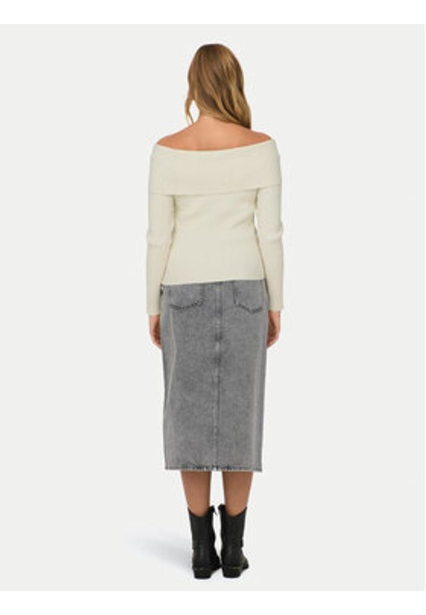 only - ONLY Sweter Katia 15311830 Écru Regular Fit. Materiał: syntetyk