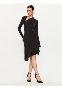 Pinko Sukienka koktajlowa Babar 102488 A1BQ Czarny Slim Fit. Kolor: czarny. Materiał: wiskoza. Styl: wizytowy
