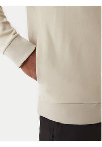 BOSS Bluza Saggy 50555495 Beżowy Regular Fit. Kolor: beżowy. Materiał: bawełna #4