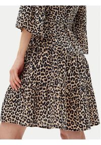 Vero Moda Sukienka codzienna Melba 10329936 Brązowy Loose Fit. Okazja: na co dzień. Kolor: brązowy. Materiał: wiskoza. Typ sukienki: proste. Styl: casual
