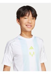 Adidas - adidas T-Shirt Messi Training JI5460 Biały Regular Fit. Kolor: biały. Materiał: syntetyk