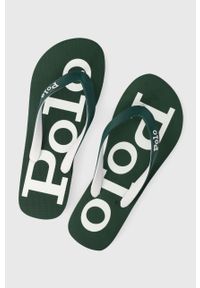 Polo Ralph Lauren japonki BOLT 816861099004.999 męskie kolor zielony. Kolor: zielony. Materiał: materiał. Obcas: na obcasie. Wysokość obcasa: niski #1