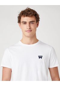 Wrangler - WRANGLER SS SIGN MĘSKI T-SHIRT KOSZULKA OFF TEE WHITE W7C07D312