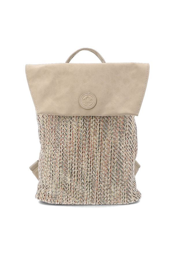 Plecak damski Rieker, z materiału syntetycznego o miękkiej strukturze z klapą i regulowanymi szelkami lekka forma do codziennego użytkowania, beżowy,. Kolor: beżowy. Materiał: materiał, syntetyk. Styl: casual