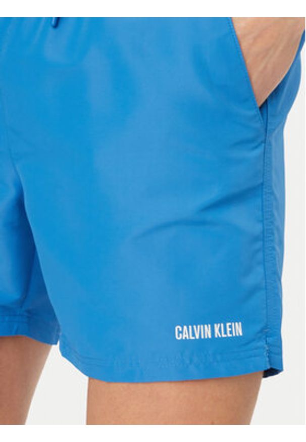 Calvin Klein Swimwear Szorty kąpielowe LV00N61015 Niebieski Regular Fit. Kolor: niebieski. Materiał: syntetyk