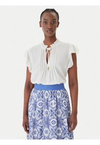 JOOP! Bluzka Benita 30102114 Écru Regular Fit. Materiał: syntetyk #1