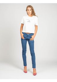 Trussardi Jeans Spodnie | 56J00059 | Kobieta | Niebieski. Kolor: niebieski. Materiał: bawełna, elastan